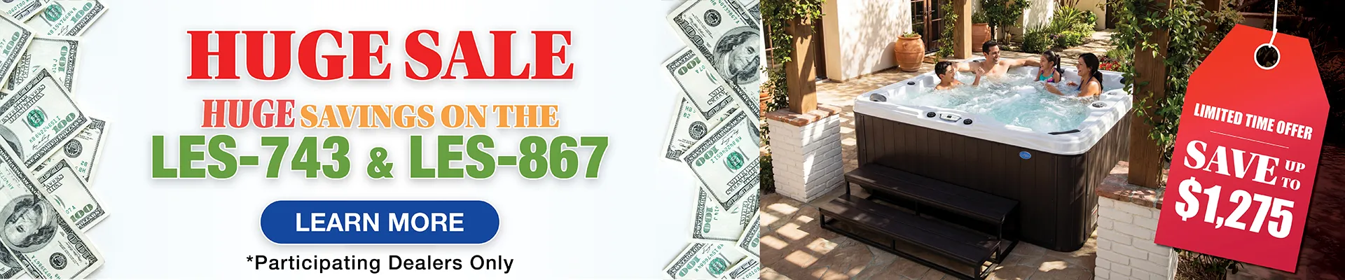 Calspas hot tub being used in a family setting - Parker